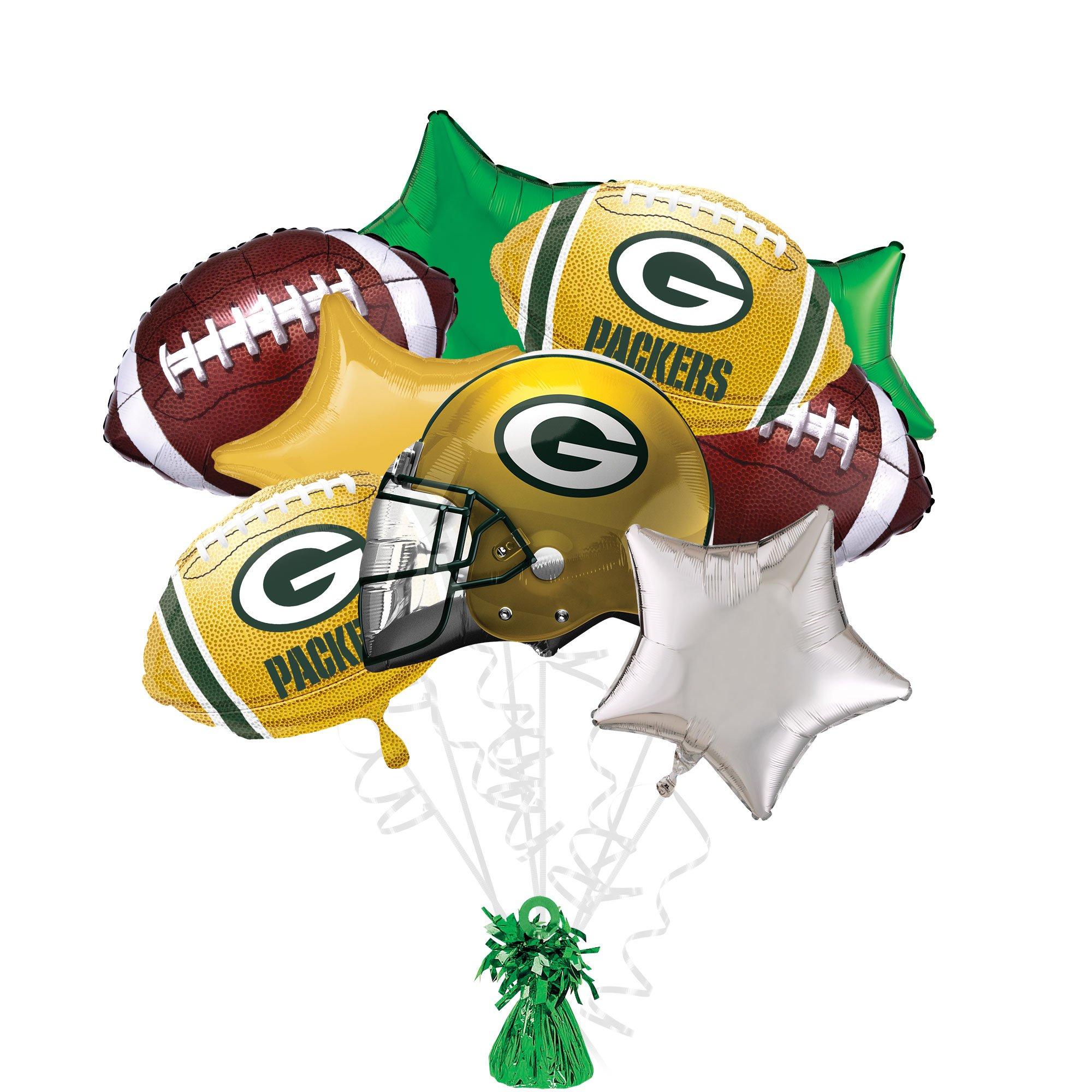 Green Bay Packers Foil Balloon Bouquet